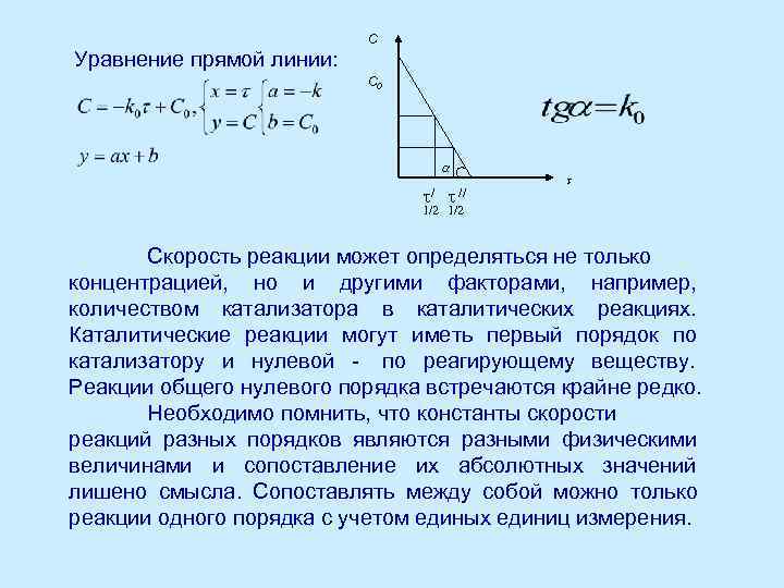      C Уравнение прямой линии:     