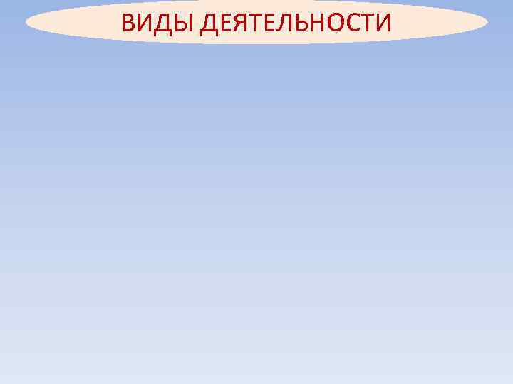 ВИДЫ ДЕЯТЕЛЬНОСТИ 