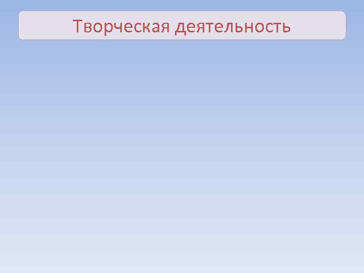 Творческая деятельность 