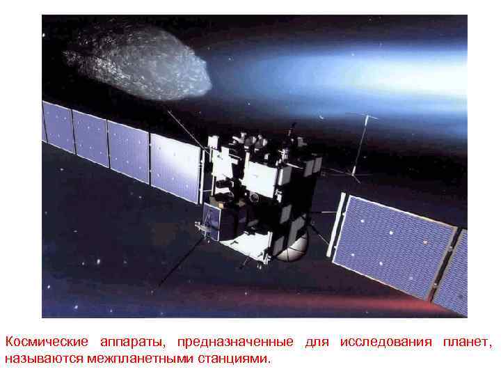 Космические аппараты, предназначенные для исследования планет, называются межпланетными станциями. 