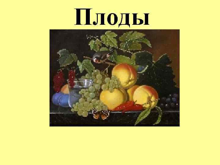 Плоды 