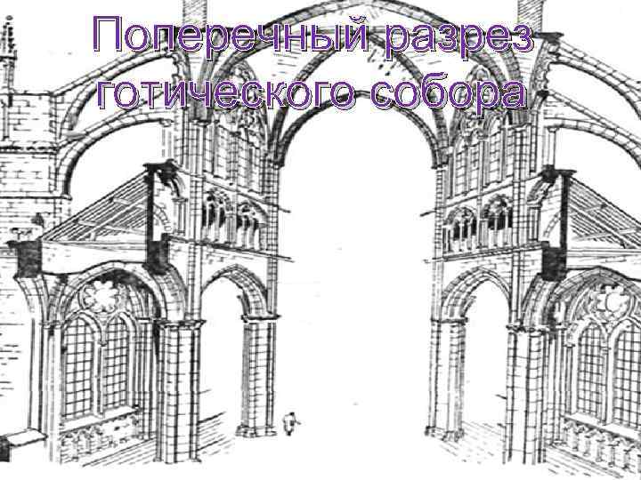 Поперечный разрез готического собора * 