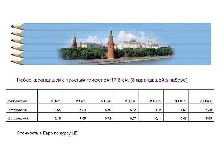  Набор карандашей с простым грифелем 17, 6 см. (6 карандашей в наборе) 