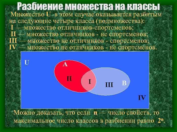 Разбиение множества на классы. Понятие разбиения множества на классы. Разбиение множества на классы примеры. Разбиение множества на подмножества.