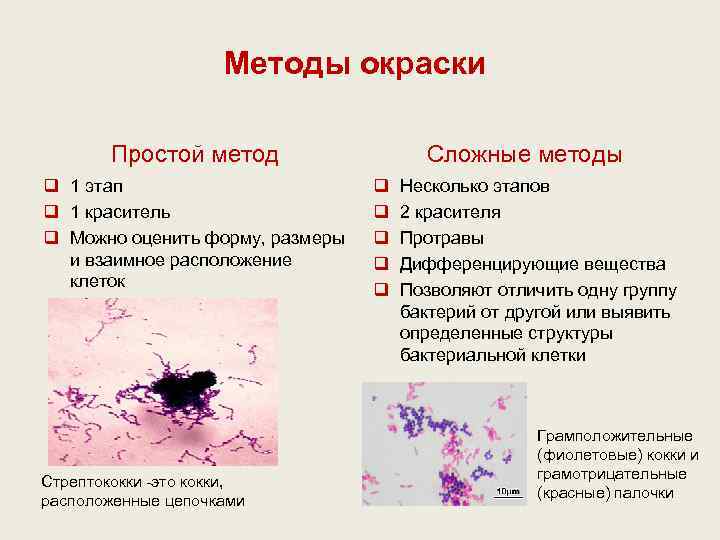      Методы окраски   Простой метод   
