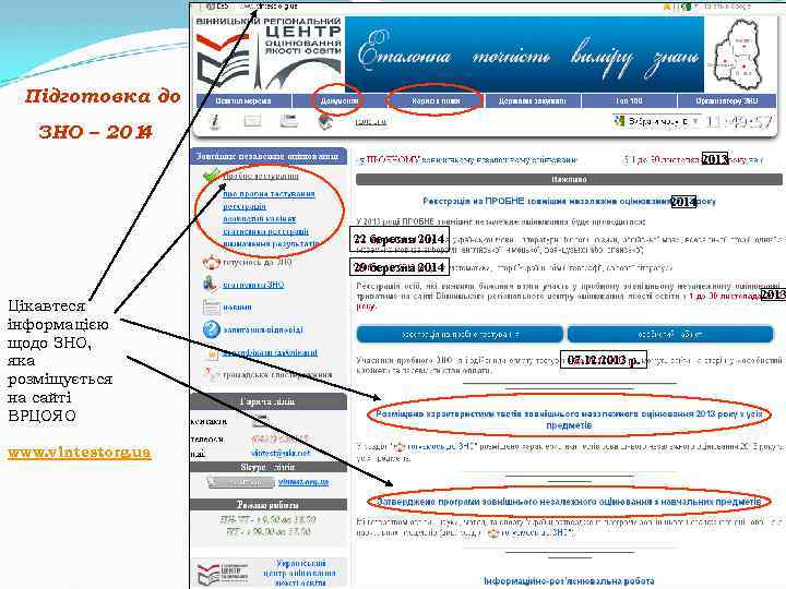 Підготовка до ЗНО – 201 4 2013 2014 22 березня 2014 29 березня 2014