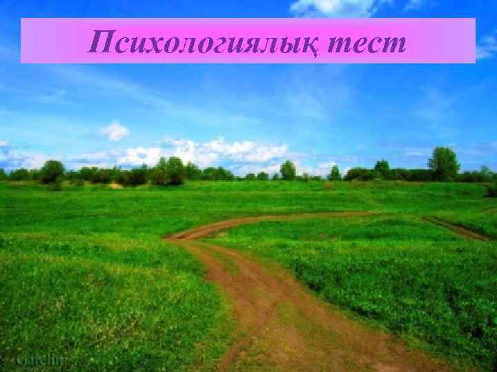 Психологиялық тест 