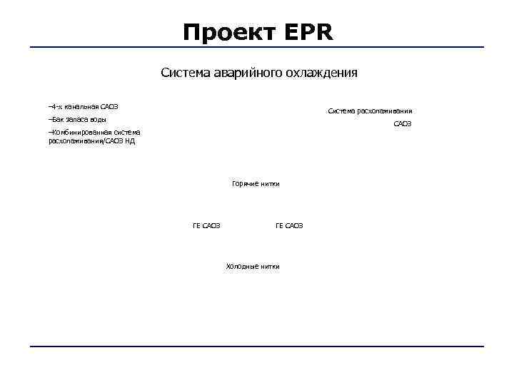      Проект EPR     Система аварийного охлаждения