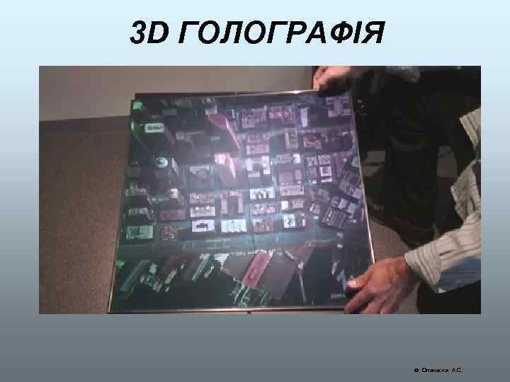 3 D ГОЛОГРАФІЯ Опанасюк А. С. 
