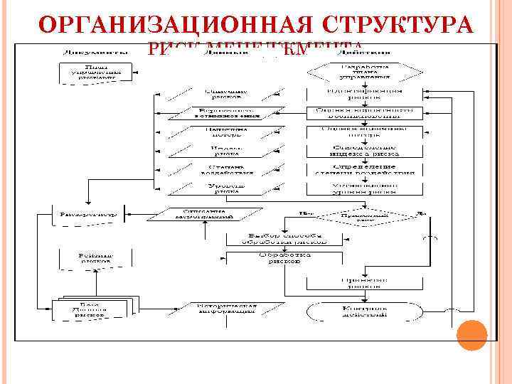 ОРГАНИЗАЦИОННАЯ СТРУКТУРА  РИСК МЕНЕДЖМЕНТА 