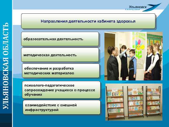 Направления деятельности образования. Методические материалы кабинета здоровья:. Направления работы кабинета. Основные направления деятельности кабинета здоровья. Направления работы методического кабинета.