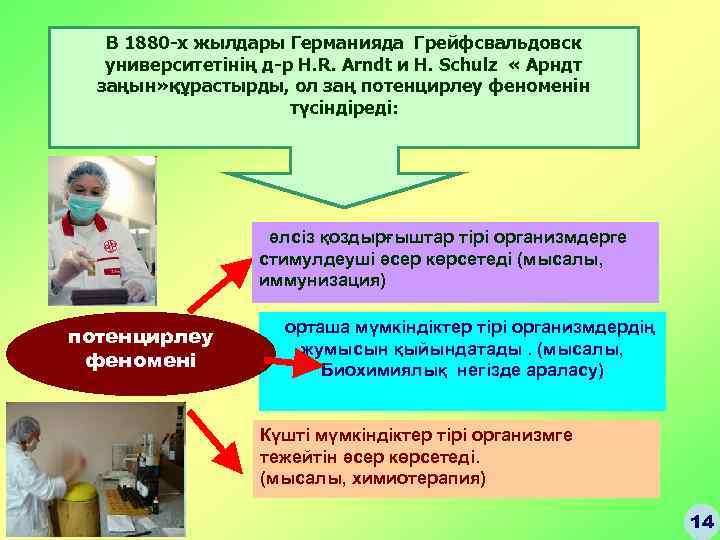 В 1880 -х жылдары Германияда Грейфсвальдовск университетінің д-р H. R. Arndt и H. Schulz