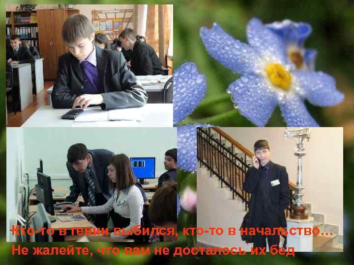 Кто-то в гении выбился, кто-то в начальство… Не жалейте, что вам не досталось их