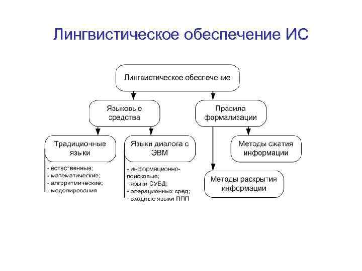Лингвистическое обеспечение ИС 