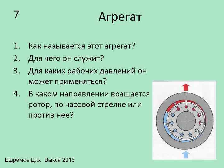 7 Агрегат 1. Как называется этот агрегат? 2. Для чего он служит? 3. Для