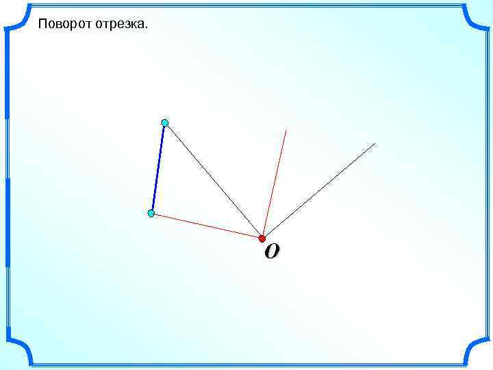 Поворот отрезка. O 
