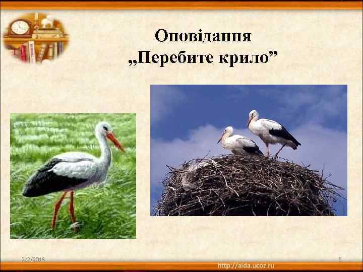 Оповідання „Перебите крило” 2/2/2018 6 