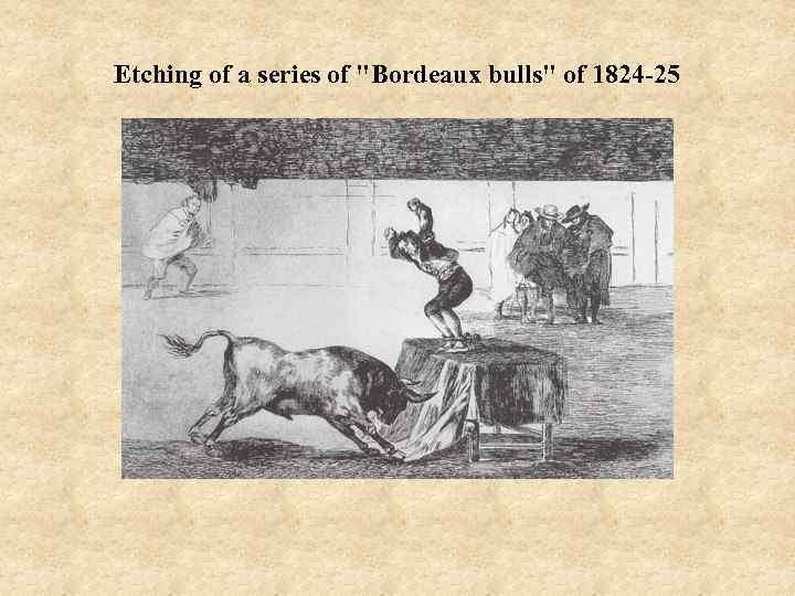 Etching of a series of 