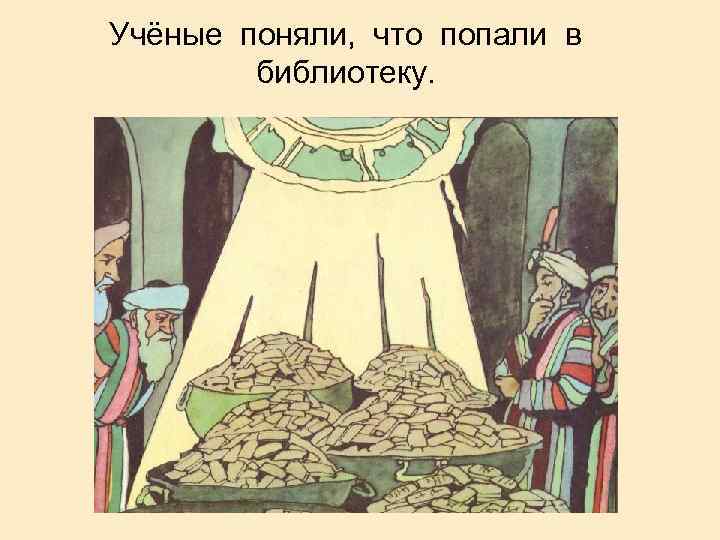Учёные поняли, что попали в библиотеку. 