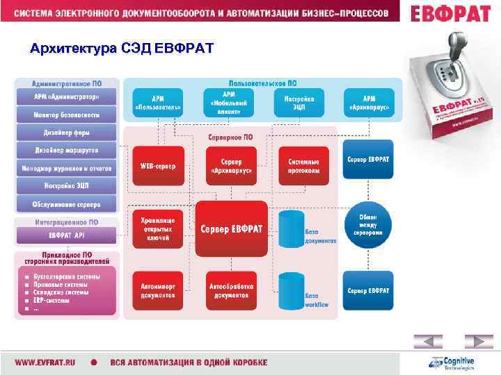 Архитектура СЭД ЕВФРАТ 2009 Cognitive Technologies Ltd. 