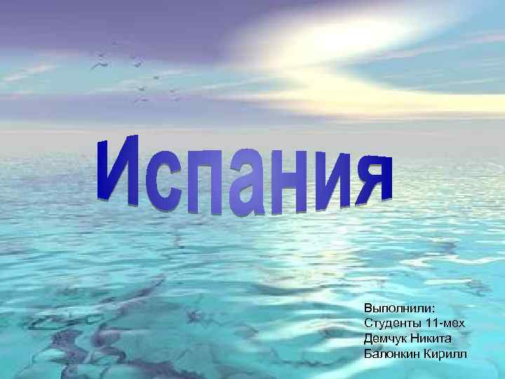 Выполнили: Студенты 11 -мех Демчук Никита Балонкин Кирилл 