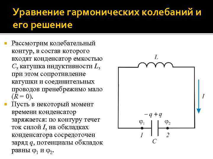 Полная энергия электромагнитного поля колебательного контура