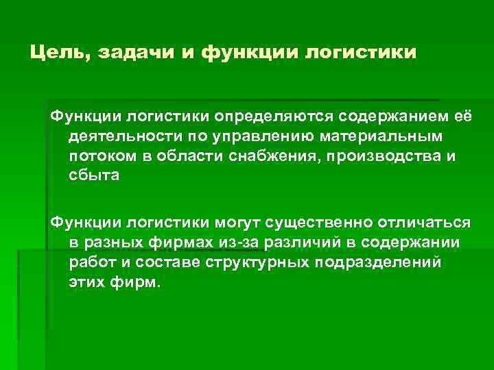 История логистики в россии презентация