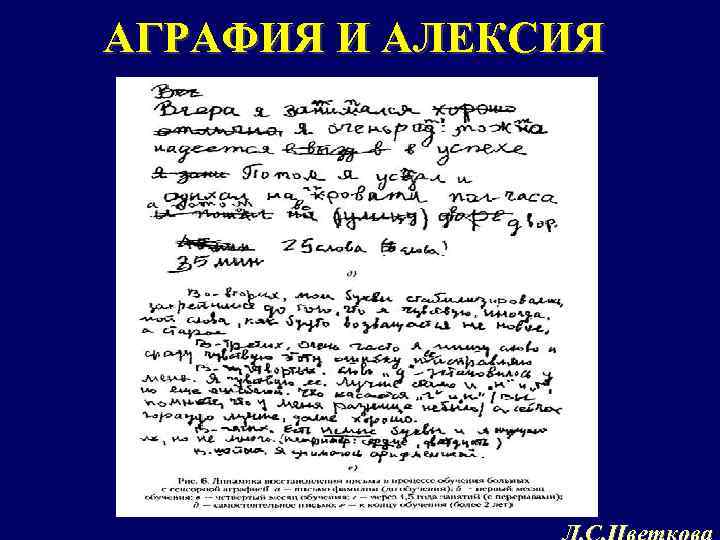 АГРАФИЯ И АЛЕКСИЯ 
