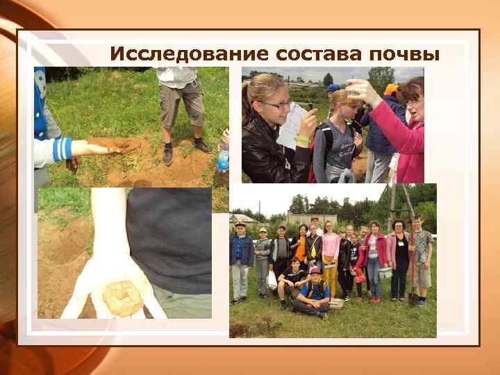 Исследование состава почвы 