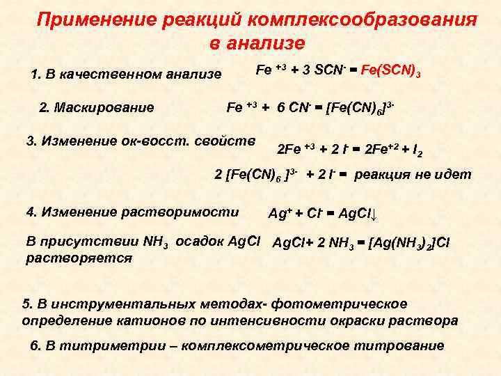 Применение реакции