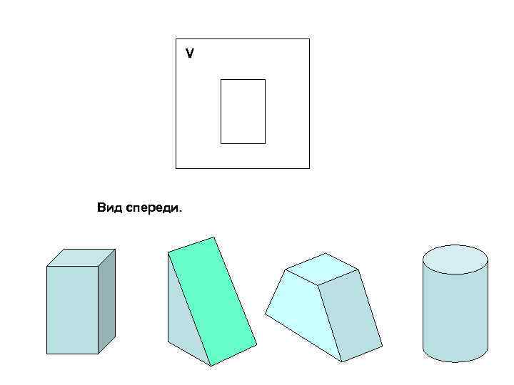 V Вид спереди. 