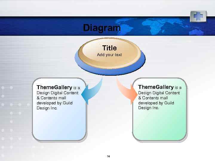 Diagram Title Add your text Theme. Gallery is a Design Digital Content & Contents