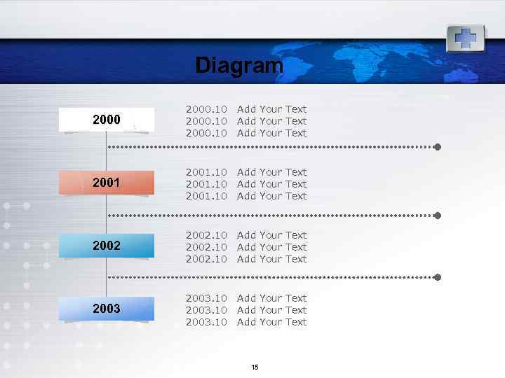 Diagram 2000. 10 Add Your Text 2001. 10 Add Your Text 2002. 10 Add
