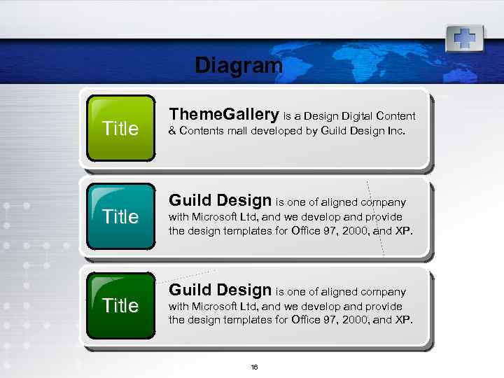 Diagram Title Theme. Gallery is a Design Digital Content & Contents mall developed by