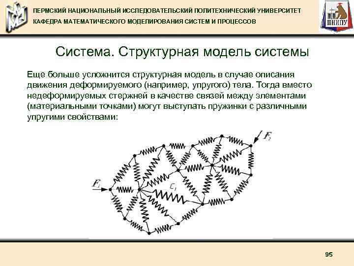 ПЕРМСКИЙ НАЦИОНАЛЬНЫЙ ИССЛЕДОВАТЕЛЬСКИЙ ПОЛИТЕХНИЧЕСКИЙ УНИВЕРСИТЕТ КАФЕДРА МАТЕМАТИЧЕСКОГО МОДЕЛИРОВАНИЯ СИСТЕМ И ПРОЦЕССОВ Система. Структурная модель