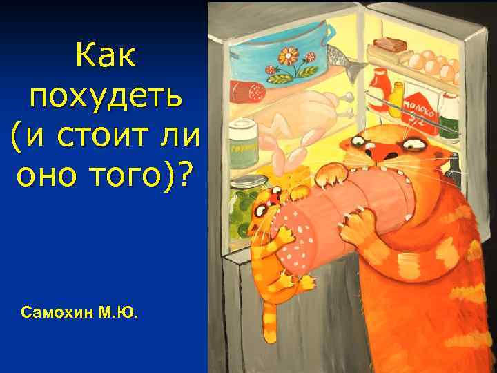 Как похудеть (и стоит ли оно того)? Самохин М. Ю. 