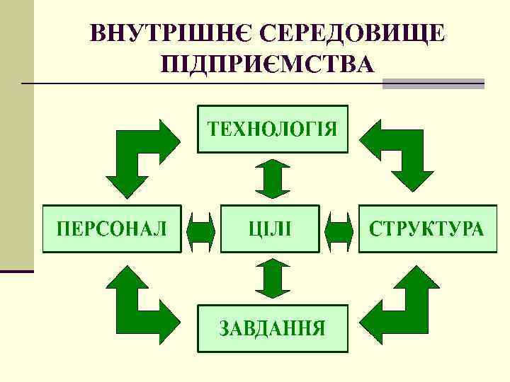 ВНУТРІШНЄ СЕРЕДОВИЩЕ ПІДПРИЄМСТВА 
