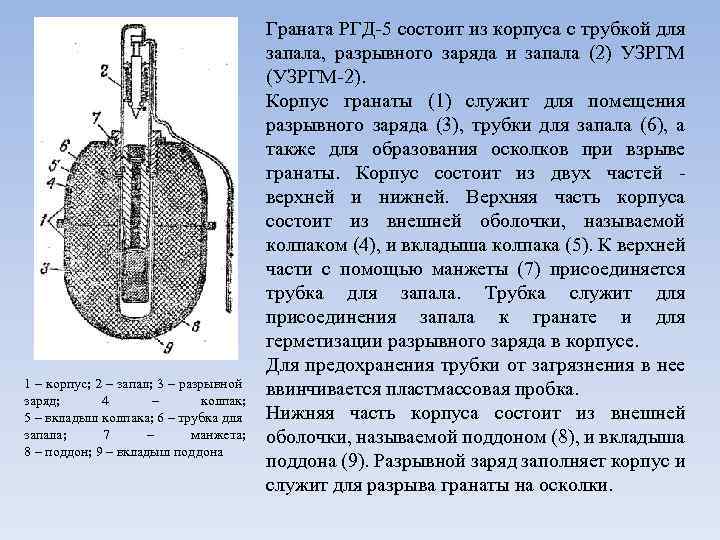 Масса снаряженной гранаты ргд 5 равна. Ручная осколочная граната РГД-5 состоит. Граната РГД 5 схема. Состав ручной осколочной гранаты ф-1 РГД-5. Устройство гранаты РГД 5 И ф1.