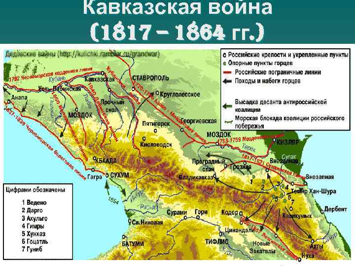 Кавказская война (1817 – 1864 гг. ) 