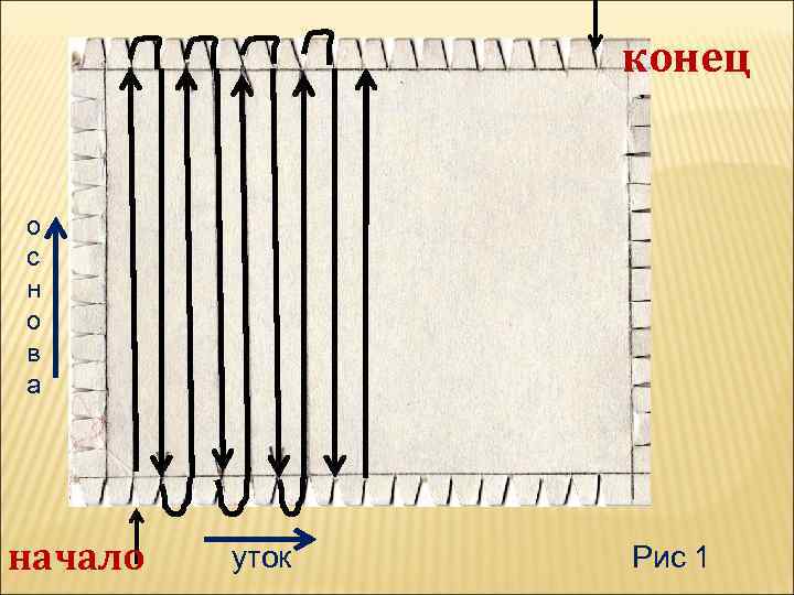 конец о с н о в а начало уток Рис 1 