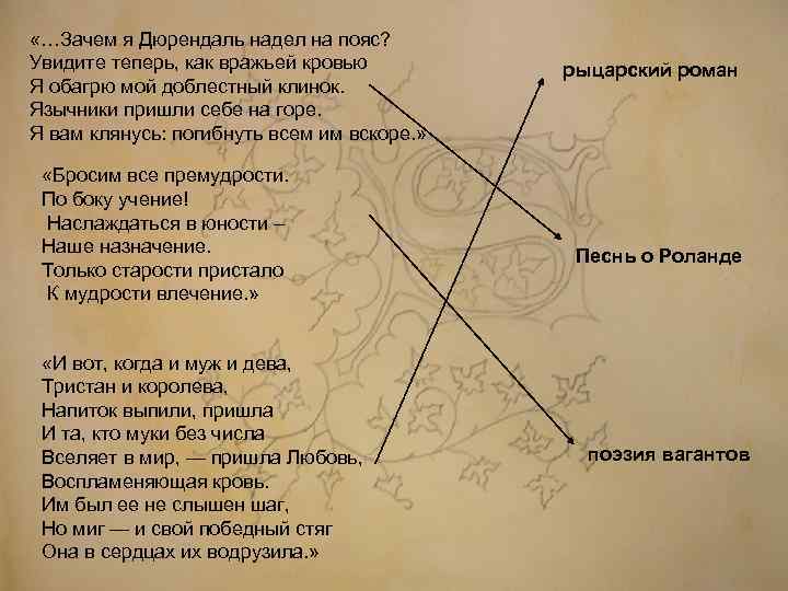  «…Зачем я Дюрендаль надел на пояс? Увидите теперь, как вражьей кровью Я обагрю