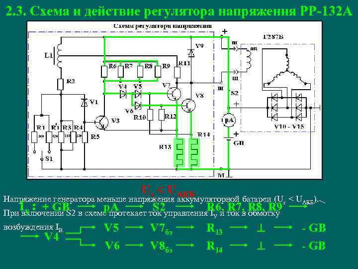 Рр132а схема подключения к генератору