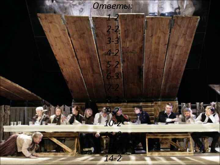 Ответы: 1 -2 2 -2 3 -3 4 -2 5 -2 6 -3 7