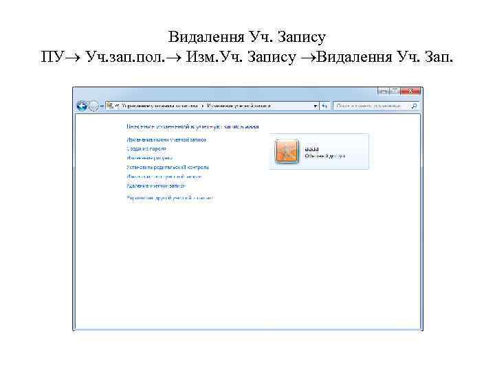 Видалення Уч. Запису ПУ Уч. зап. пол. Изм. Уч. Запису Видалення Уч. Зап. 