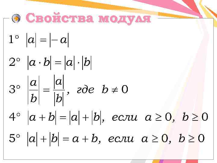 Свойства модуля 