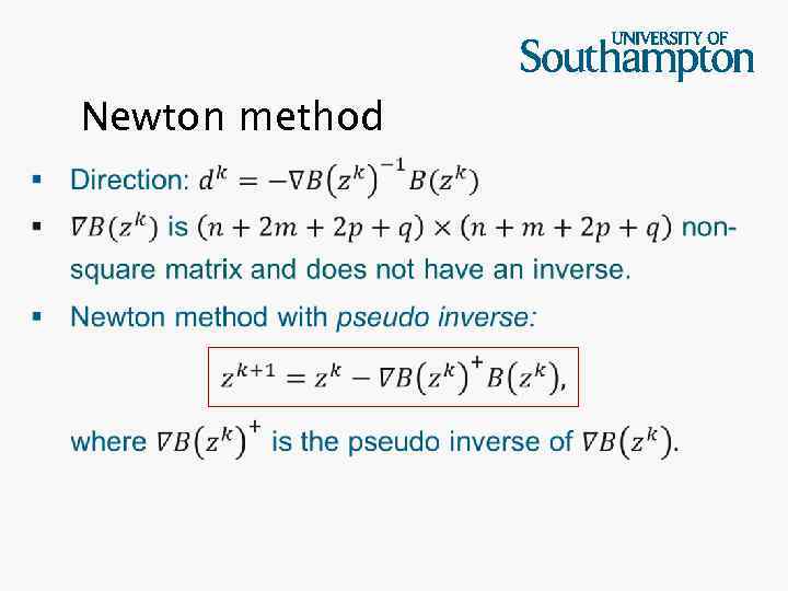 Newton method 
