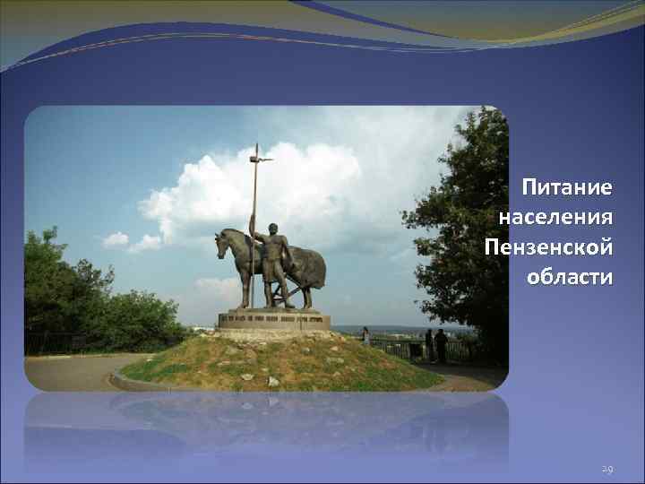 Питание населения Пензенской области 29 