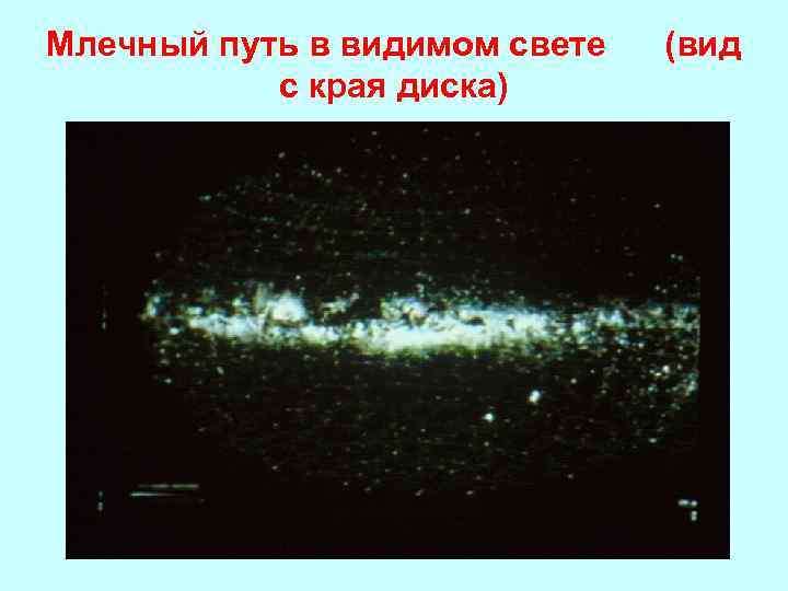 Млечный путь в видимом свете с края диска) (вид 