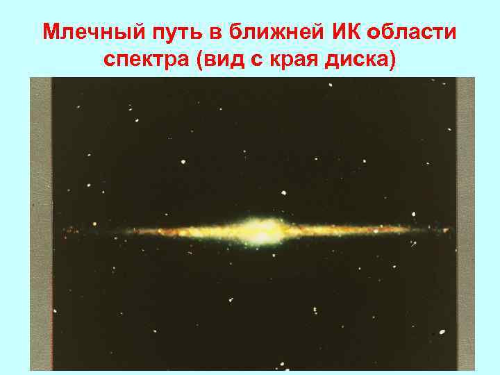 Млечный путь в ближней ИК области спектра (вид с края диска) 