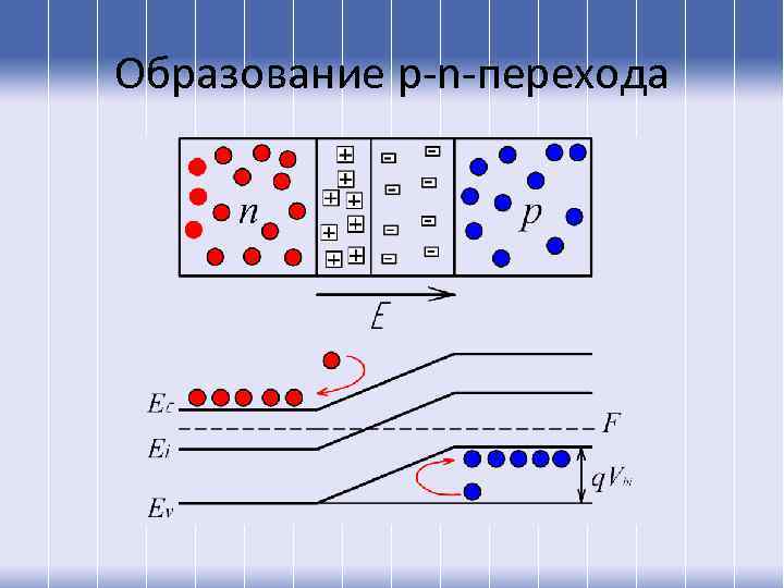 Образование p-n-перехода 